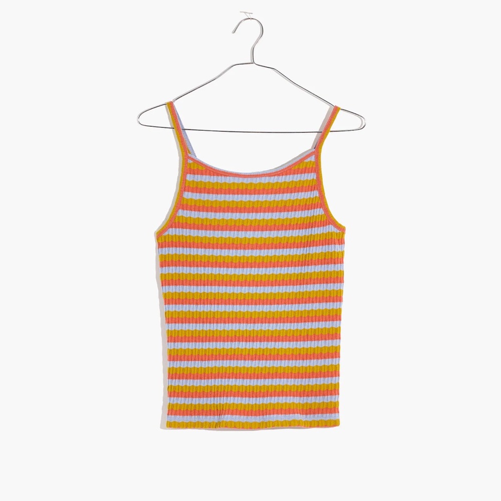 Madewell Tie-back Ribbed Tank top